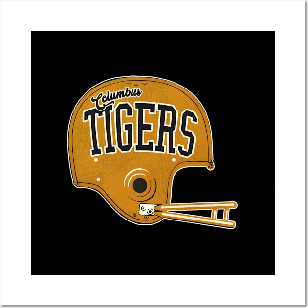 Columbus Panhandles Tigers Football Team Wall Art by HypeRamen